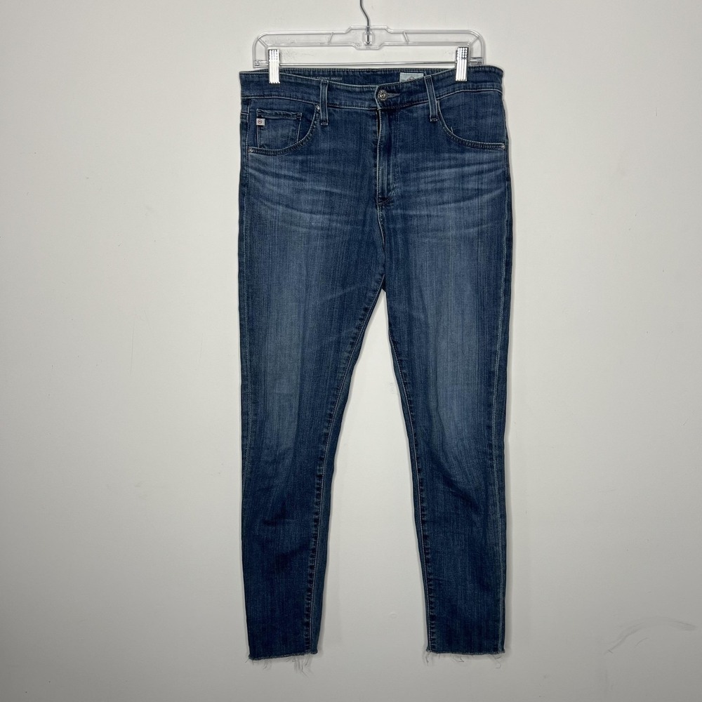 AG Adriano Goldschmied Farrah Jeans Womens 29R Blue High Rise Skinny Ankle